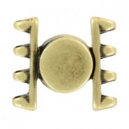 Cymbal ™ DQ metall Magnetverschluss Ateni für SuperDuo Perlen - Antik Bronze